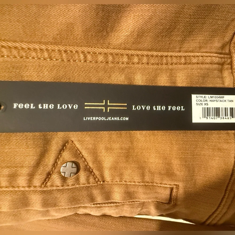Liverpool Los Angeles NWT Size XS Brown/Tan  Denim Long Sleeve Jacket (0600) - Picture 11 of 16